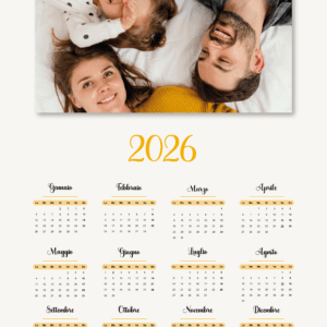 Calendario pagina singola 30x40 modello 1