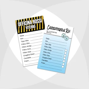 Adesivo tagliando olio professionale, 45x75 cm (confezioni da 25 a 6.000 pz) personalizzato con il tuo logo